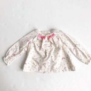 Baby Gap unicorn long sleeve blouse EUC 18-24m